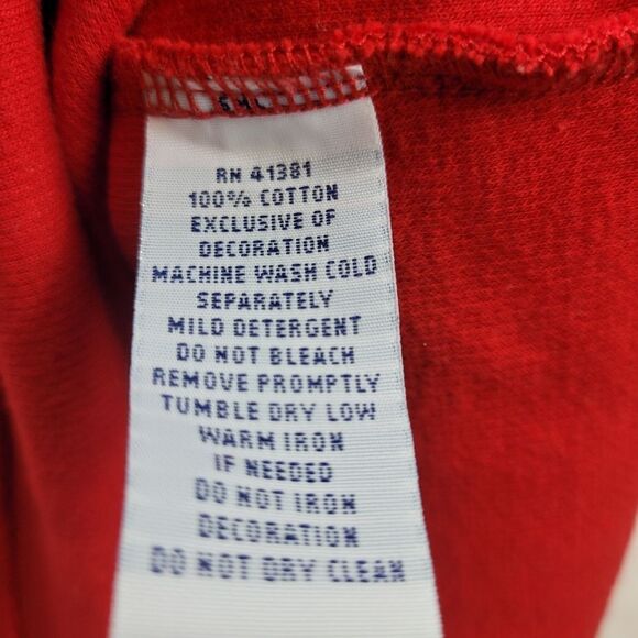 Polo Ralph Lauren Sweater Men's Size L Red Pullover Sweatshirt Quarter Zip Pony - Picture 10 of 11